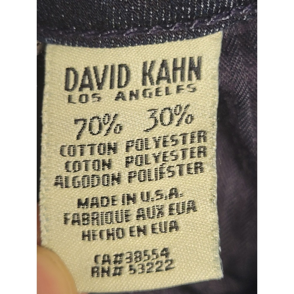 David Kahn Brenda Pencil Leg Jeans Size 29‎ Dark Wash Denim - Picture 9 of 12